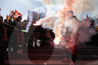 NEWS - Demonstration gegen die von der französischen Regierung geplante Rentenreform in Nizza
