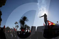 NEWS - Demonstration gegen die von der französischen Regierung geplante Rentenreform in Nizza
