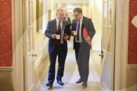 Ministers arrive to attend the Prime Ministers Cabinet