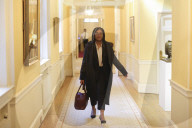 Ministers arrive to attend the Prime Ministers Cabinet