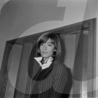 La chanteuse francaise Francoise Hardy
en visite au Quebec.