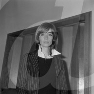 La chanteuse francaise Francoise Hardy
en visite au Quebec.