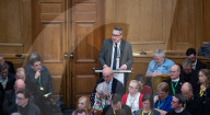 General Synod at Church House in London, UK.