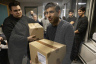 Prime Minister Rishi Sunak visits donation centre for Earthquake