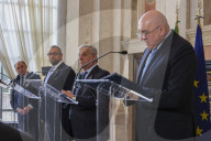 Foreign Secretary, James Cleverly and Defence Secretary, Ben Wallace at a joint press conference.