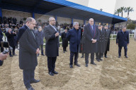 Defence Secretary, Ben Wallace and Foreign Secretary, James Cleverly View Military Demonstration in Rome.
