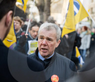 Members of the Public and Commercial Service union (PCS) and staff outside the British Museum, London, UK. 