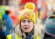 Members of the Public and Commercial Service union (PCS) and staff outside the British Museum, London, UK. 