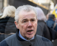 Members of the Public and Commercial Service union (PCS) and staff outside the British Museum, London, UK. 