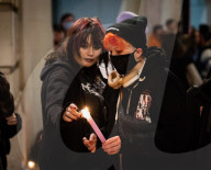 Brianna Ghey vigil outside the Department of Education in Westminster, London, UK.