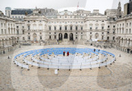 Whorled (Here After Here After Here) by Jitish Kallat at Somerset House, London, UK.