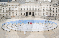 Whorled (Here After Here After Here) by Jitish Kallat at Somerset House, London, UK.