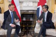 The Prime Minister Rishi Sunak welcomes the President of the Republic of Poland