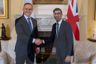 The Prime Minister Rishi Sunak welcomes the President of the Republic of Poland