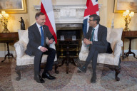 The Prime Minister Rishi Sunak welcomes the President of the Republic of Poland