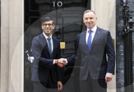 The Prime Minister Rishi Sunak welcomes the President of the Republic of Poland