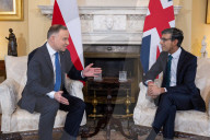 The Prime Minister Rishi Sunak welcomes the President of the Republic of Poland