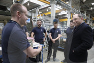 Defence Secretary Ben Wallace, visits the Krauss-Maffei Wegmann factory