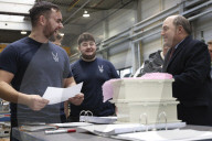 Defence Secretary Ben Wallace, visits the Krauss-Maffei Wegmann factory