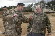 Secretary of Defence Ben Wallace visits Bovington Barracks