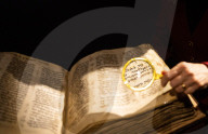 Codex Sassoon: The Earliest Most Complete Hebrew Bible to be offered for sale at Sotheby’s New York on May 16, 2023.
Previewed at Sotheby’s, London, UK.