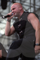 DENVERJUNE 21:Vocalist David Draiman of the Heavy Metal band Disturbed performs in concert June 21, 2001 at Mile High Stadium in Denver, CO.