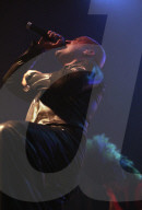 DENVERMARCH 25:Vocalist David Draiman of the Heavy Metal band Disturbed performs in concert March 25, 2000 at the Fillmore Auditorium in Denver, CO.