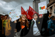 Solidarity With Refugees March In Dublin