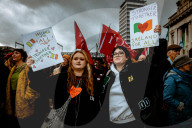 Solidarity With Refugees March In Dublin