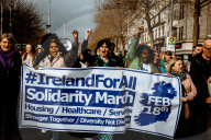 Solidarity With Refugees March In Dublin