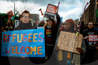 Solidarity With Refugees March In Dublin
