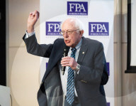 Senator Bernie Sanders book launch at The Royal Overseas League, London