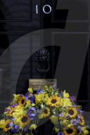 Ukrainian Wreath on the door of No10