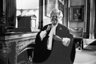 Betty Boothroyd when she became  speaker of the House of Commons 1992.