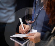 Enotria & Coe annual portfolio tasting wines & spirits from over 200 producers at The Brewery, London, UK.