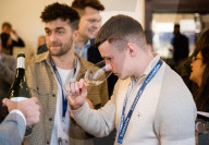 Enotria & Coe annual portfolio tasting wines & spirits from over 200 producers at The Brewery, London, UK.