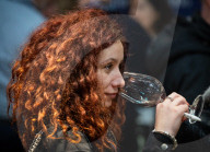 Enotria & Coe annual portfolio tasting wines & spirits from over 200 producers at The Brewery, London, UK.