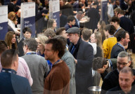 Enotria & Coe annual portfolio tasting wines & spirits from over 200 producers at The Brewery, London, UK.