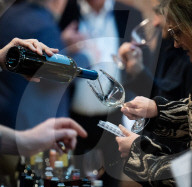 Enotria & Coe annual portfolio tasting wines & spirits from over 200 producers at The Brewery, London, UK.