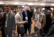 Enotria & Coe annual portfolio tasting wines & spirits from over 200 producers at The Brewery, London, UK.