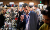 Enotria & Coe annual portfolio tasting wines & spirits from over 200 producers at The Brewery, London, UK.