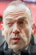 Chris Heaton-Harris, being interviewed by ITN in Leicester Square, London, UK