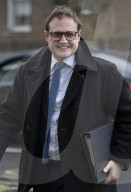 Ministers arrives in Whitehall, Central London, UK.