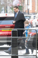 Guests arrive for Sunday with Laura Kuenssberg at the BBC, London, UK.