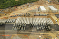 NEWS - Die im Bau befindliche Ishigaki-Garnison der Ground Self-Defense Force auf der Insel Ishigaki in der Präfektur Okinawa