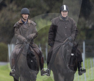 ROYALS - Prinz Andrew reitet mit seinem Bruder Prinz Edward auf Schloss Windsor aus
