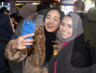 Ramadan lights switch on, Coventry Street, London, UK.