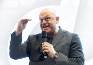 Ross Kemp speaks at Business Innovation & Corporate Wellbeing Expo at ExCel, London, UK.