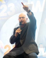 Ross Kemp speaks at Business Innovation & Corporate Wellbeing Expo at ExCel, London, UK.