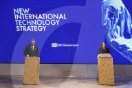 The Foreign Secretary James Cleverly attends ITS launch at Samsung